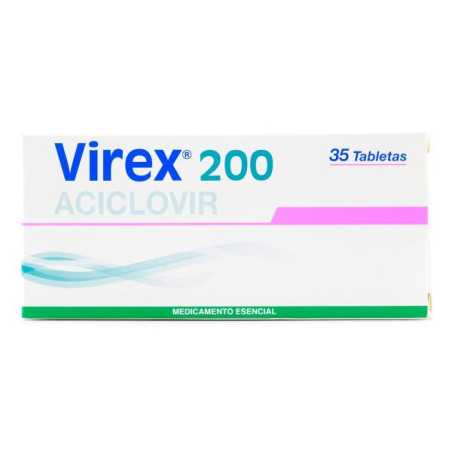 VIREX 200 MG 35 TABLETAS (DA) ACICLOVIR