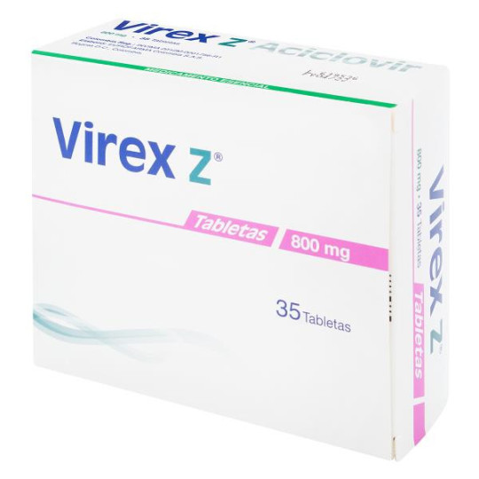 VIREX Z 800 MG 35 TABLETAS (A)(DA) ACICLOVIR