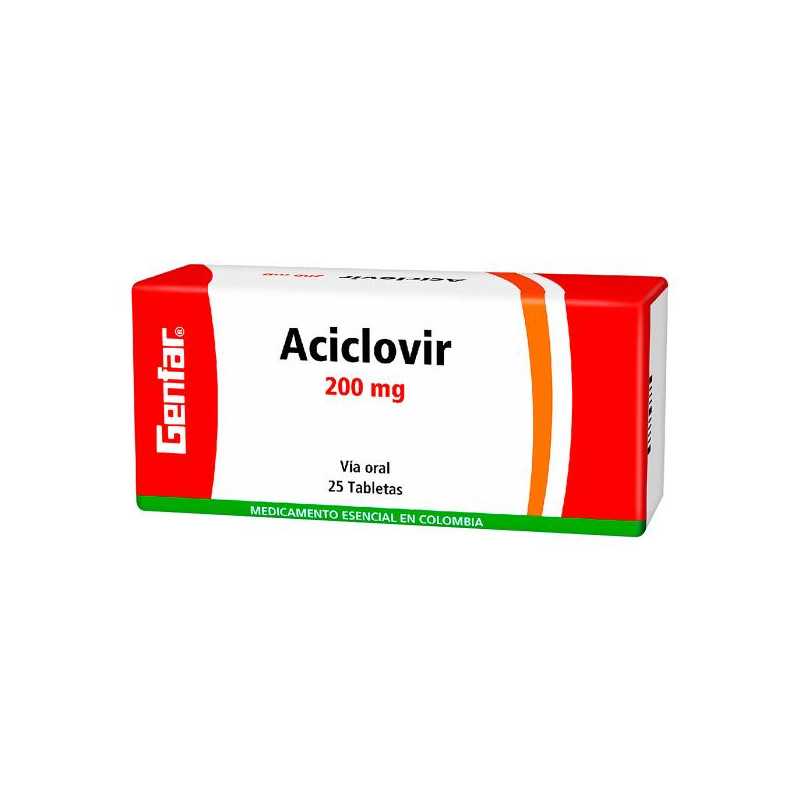 ACICLOVIR 200 MG 25 TABLETAS GF ACICLOVIR ACICLOVIR 200 MG 25 TABLETAS GF ACICLOVIR