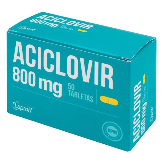 ACICLOVIR 800 MG 50 TABLETAS LP ACICLOVIR 