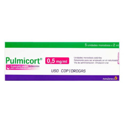 PULMICORT 0.5 MG/ML 5 AMP 2ML SUSP BUDESONIDA