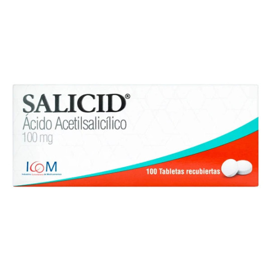 SALICID 100 MG 100 TBS (PUMCV) ACIDO ACETILSALICILICO