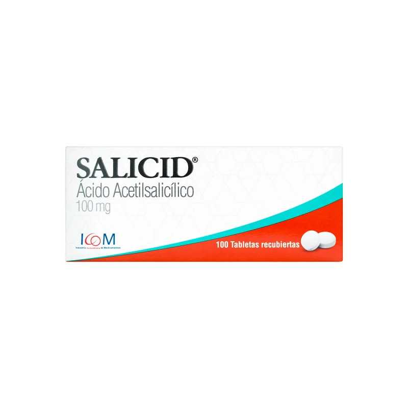 SALICID 100 MG 100 TBS (PUMCV) ACIDO ACETILSALICILICO