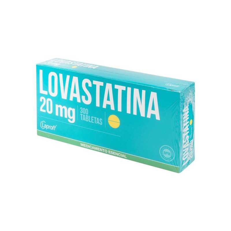 LOVASTATINA 20 MG 300 TABLETAS LP LOVASTATINA