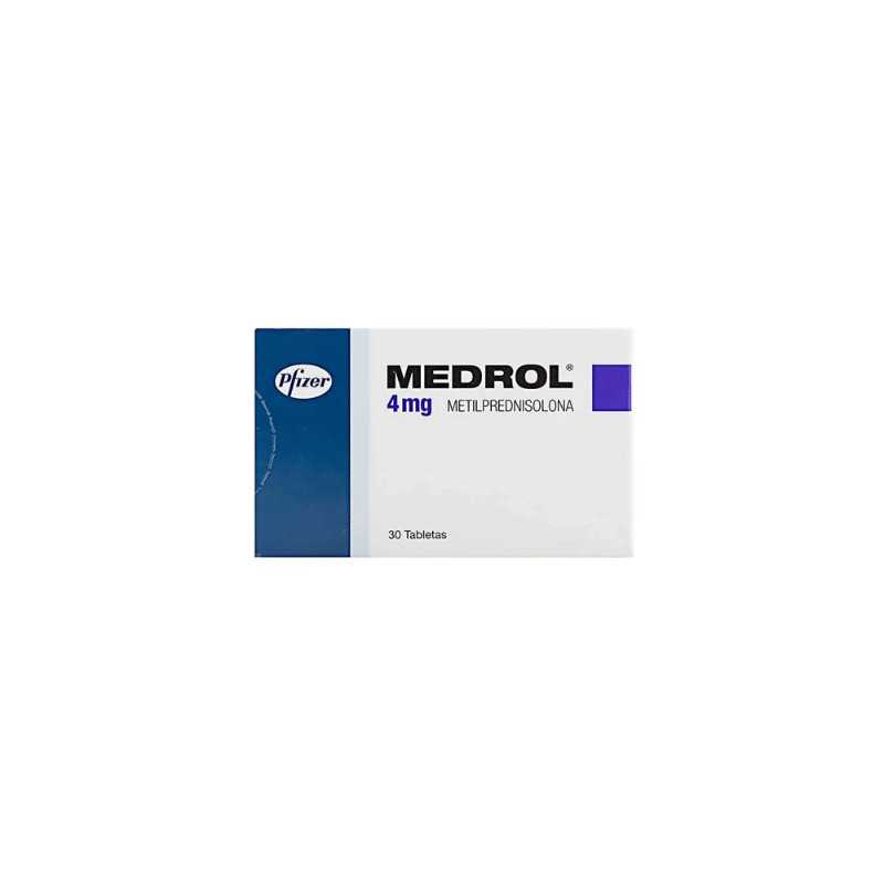 MEDROL 4 MG 30 TABLETAS METILPREDNISOLONA MEDROL 4 MG 30 TABLETAS METILPREDNISOLONA
