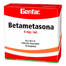 BETAMETASONA 4 MG 1 ML 10 AMPOLLAS GF BETAMETASONA