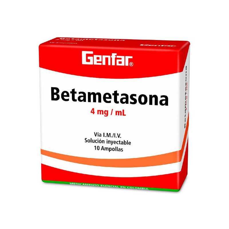 BETAMETASONA 4 MG 1 ML 10 AMPOLLAS GF BETAMETASONA BETAMETASONA 4 MG 1 ML 10 AMPOLLAS GF BETAMETASONA