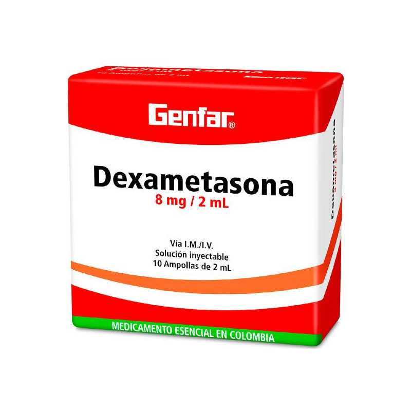 DEXAMETASONA 8 MG 2 ML 10 AMPOLLAS GF DEXAMETASONA DEXAMETASONA 8 MG 2 ML 10 AMPOLLAS GF DEXAMETASONA