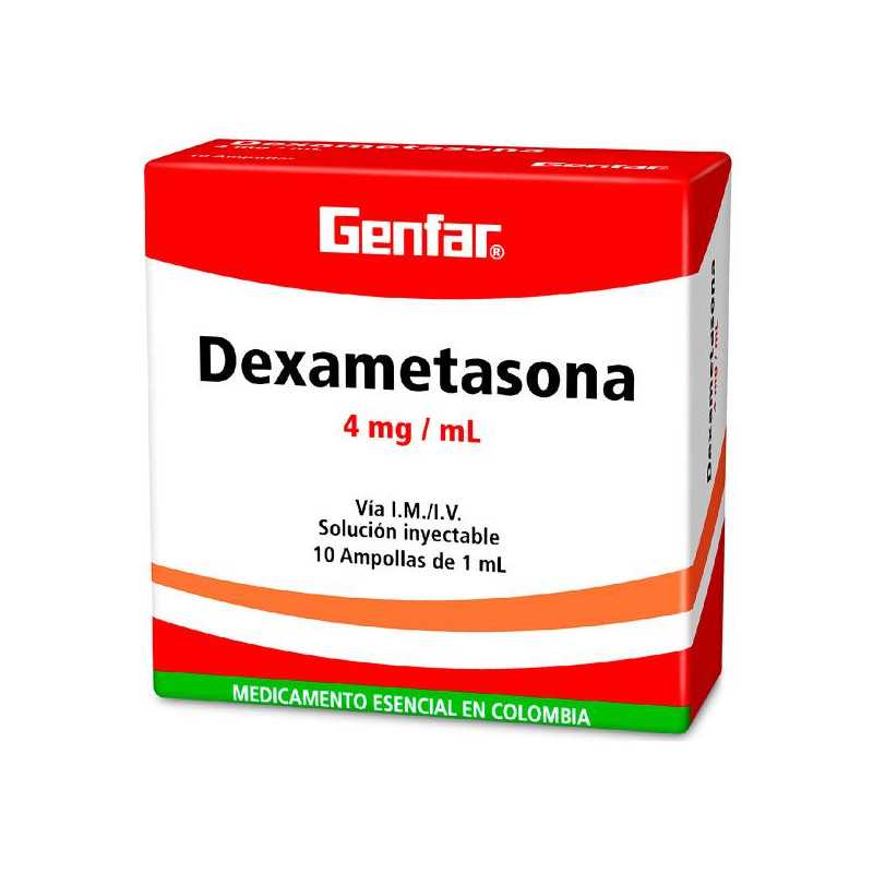 DEXAMETASONA 4 MG/1ML 10 AMPOLLAS GF DEXAMETASONA DEXAMETASONA 4 MG/1ML 10 AMPOLLAS GF DEXAMETASONA