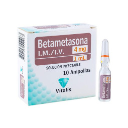 BETAMETASONA 4 MG/1 ML 10 AMPOLLAS VT BETAMETASONA