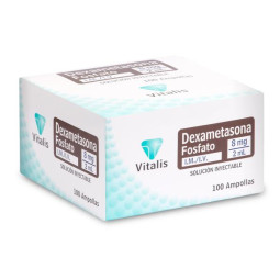 DEXAMETASONA 8MG/2ML 100 AMPOLLAS VT 