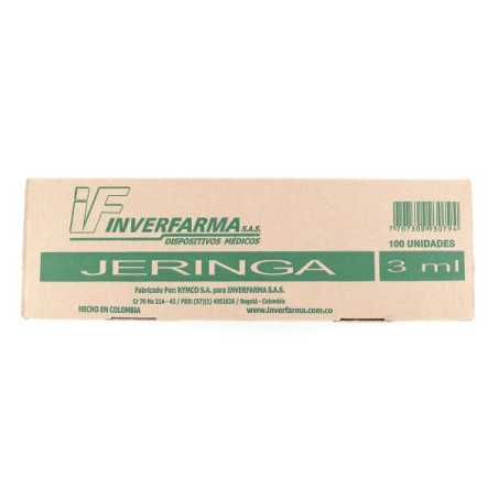 JERINGA INVERF.3P 3ML 21X1.1/2 100 UDS JERINGAS