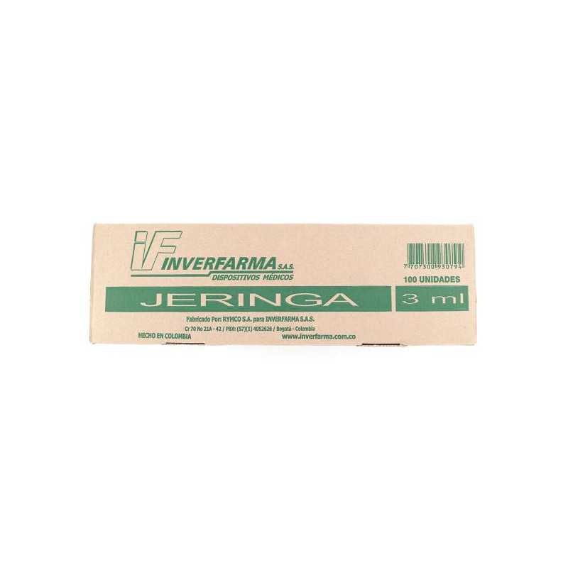 JERINGA INVERF.3P 3ML 21X1.1/2 100 UDS JERINGAS