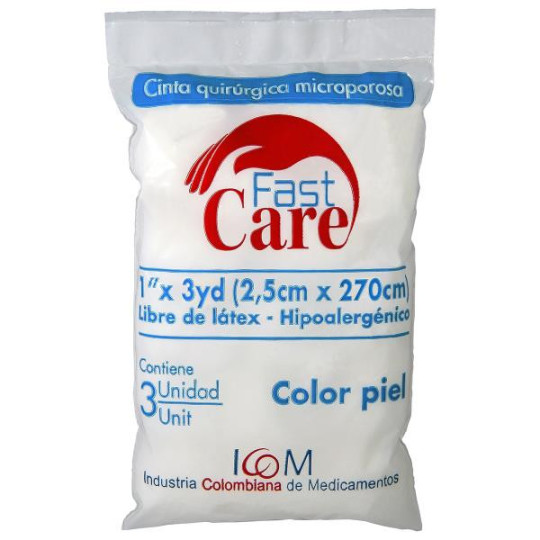 MICROPORE C.PIEL FAST CARE 1X3 3UDS ICOM (PUMCV)