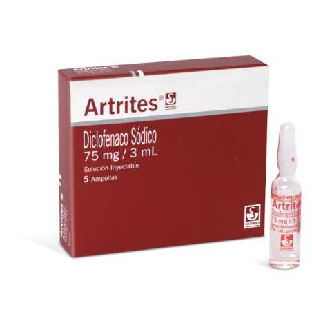 ARTRITES AMPO 75 MGS/3 ML X 5 UDS