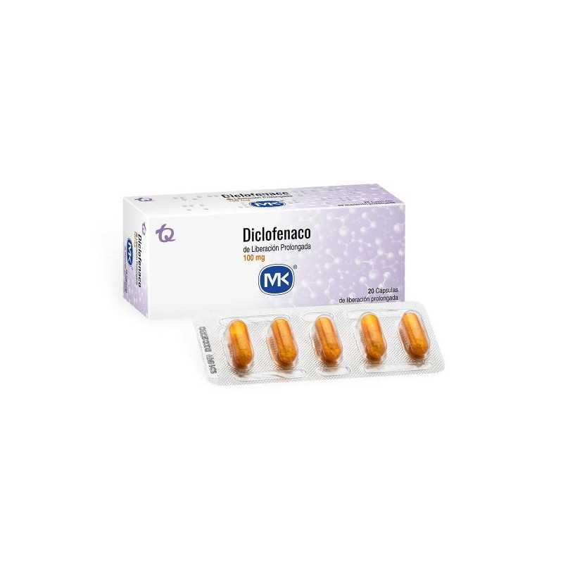DICLOFENACO RETARD 100 MG 20 CAPSULAS MK DICLOFENAC DICLOFENACO RETARD 100 MG 20 CAPSULAS MK DICLOFENAC