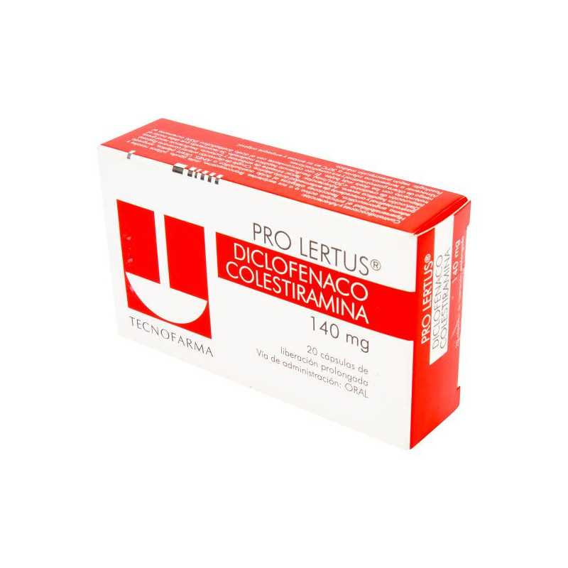 PROLERTUS 140 MG 20 CAPSULAS (DA) DICLOFENACO SODICO