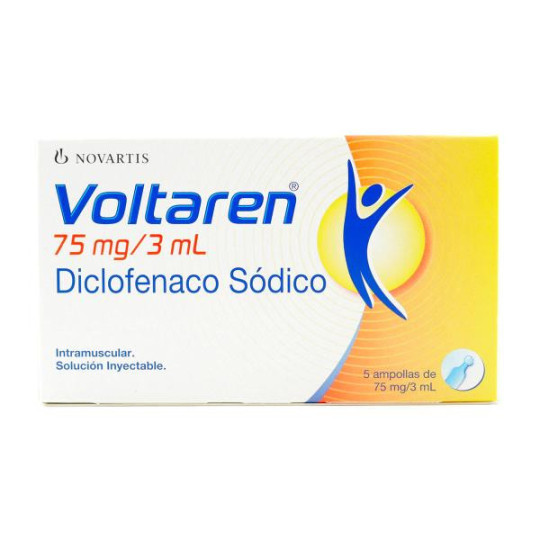 VOLTAREN 75 MG 5 AMPOLLAS DICLOFENACO SODICO