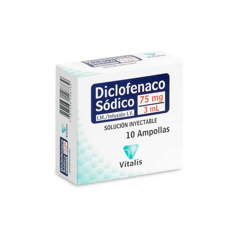 DICLOFENACO 75 MG/3 ML 10 AMPOLLAS VT DICLOFENAC 