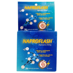 NAPROFLASH 36 CAP (PUMCV) NAPROXENO 250 MG