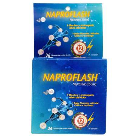NAPROFLASH 36 CAP (PUMCV) NAPROXENO 250 MG