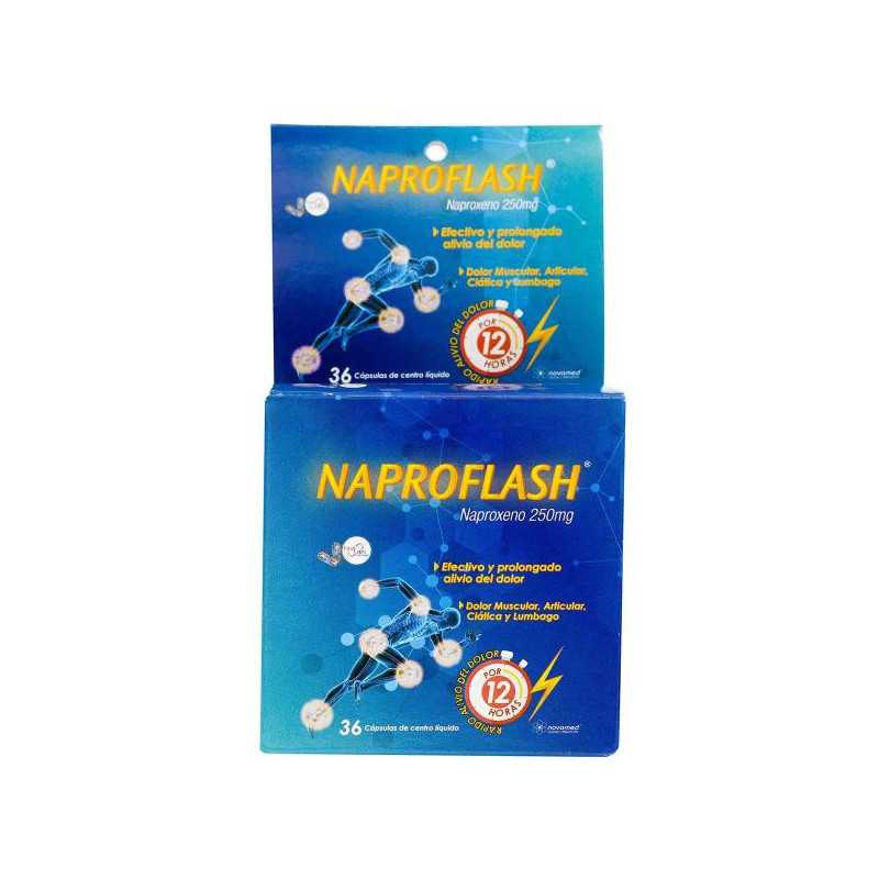 NAPROFLASH 36 CAP (PUMCV) NAPROXENO 250 MG