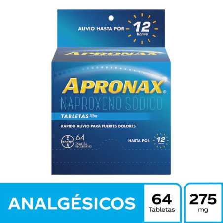 APRONAX 275 MG 64 TABLETAS NAPROXENO