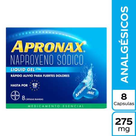 APRONAX LIQUID GEL 275 MG 8 CAPSULAS NAPROXENO