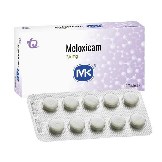 MELOXICAM 7.5 MG 10 TABLETAS MK MELOXICAM