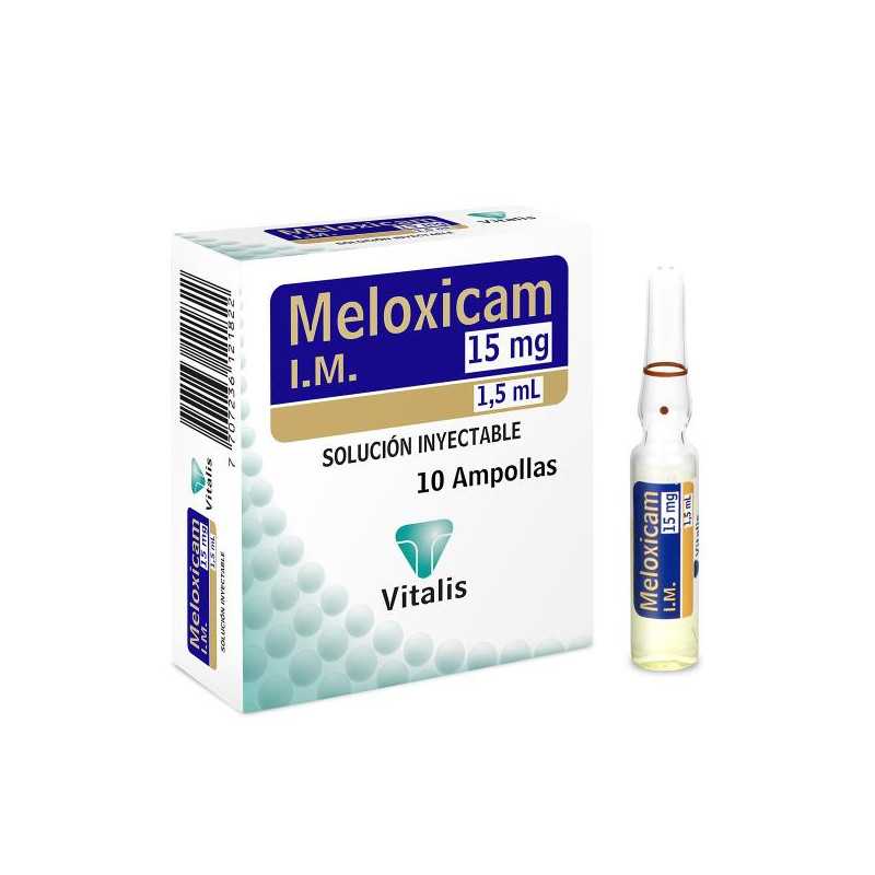MELOXICAM 15 MG/1.5 ML 10 AMPOLLAS VT MELOXICAM MELOXICAM 15 MG/1.5 ML 10 AMPOLLAS VT MELOXICAM