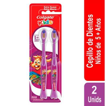 2 CEP.COLGATE KIDS EXTRA SUAVE 5 CEPILLOS 