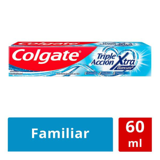 CRE.COLGATE TR.ACC.EXT.BLA.60 ML MEG.CRE CREMAS CRE.COLGATE TR.ACC.EXT.BLA.60 ML MEG.CRE CREMAS