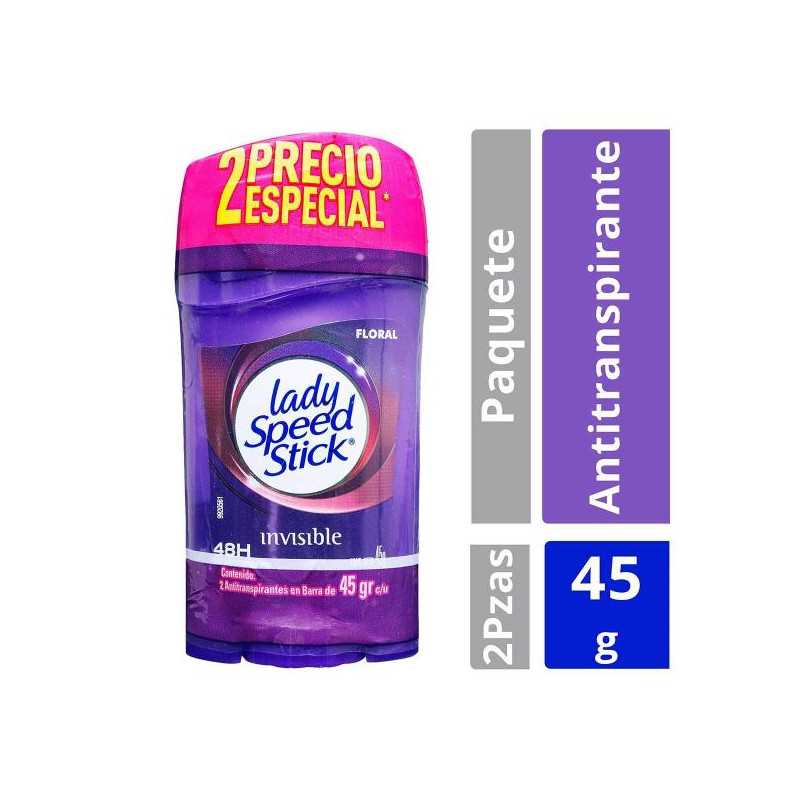 2.DTE.LADY BARRA INV.FLORAL 45GR M P.E BARRAS