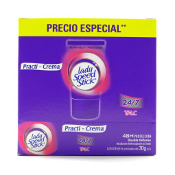 DTE.LADY S.S.TALC PR.CREMA 30GR 6UDS P.E CREMAS