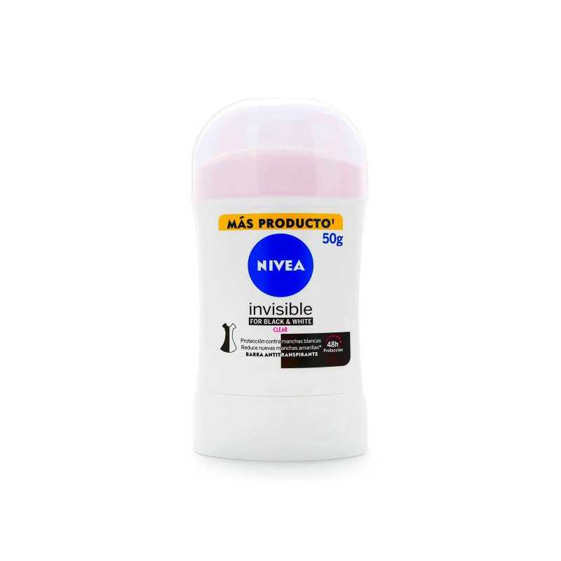 DTE.NIVEA BARRA INVISI.BLACK WHI.50GR M BARRAS