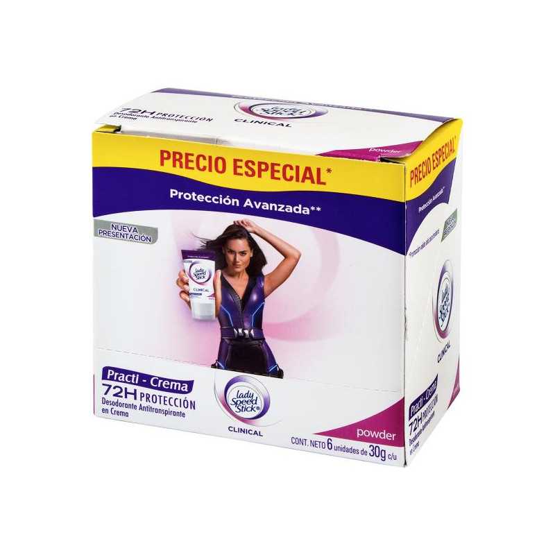 DTE.LADY S.S.CLIN.PR.CREMA 30GR 6UDS P.E CREMAS 