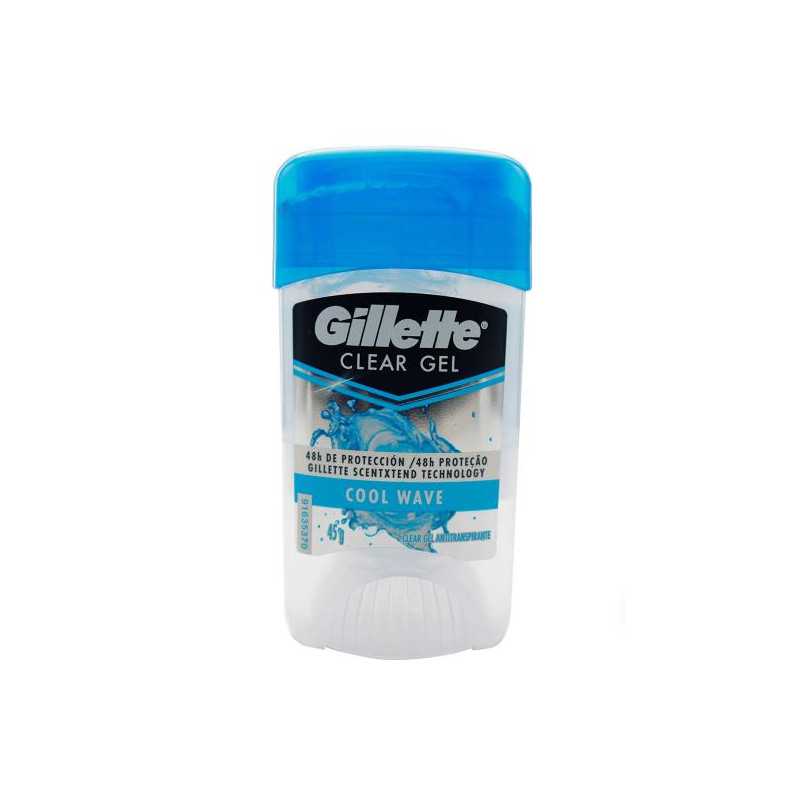 DTE.GILLETTE CLEAR GEL COOL WAVE 45 GR. 