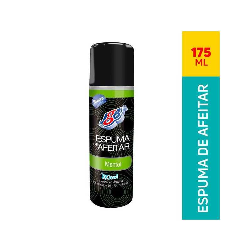 ESPUMA AFEITAR MENTHOL JGB 175 ML ESPUMAS 