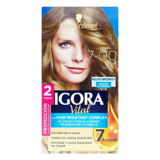 IGORA VITAL KIT 7-00 PROM.2TUB RUBIO MED TINTES