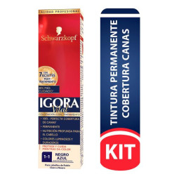 IGORA VITAL TUBO 1-1 NEGRO AZUL TINTES