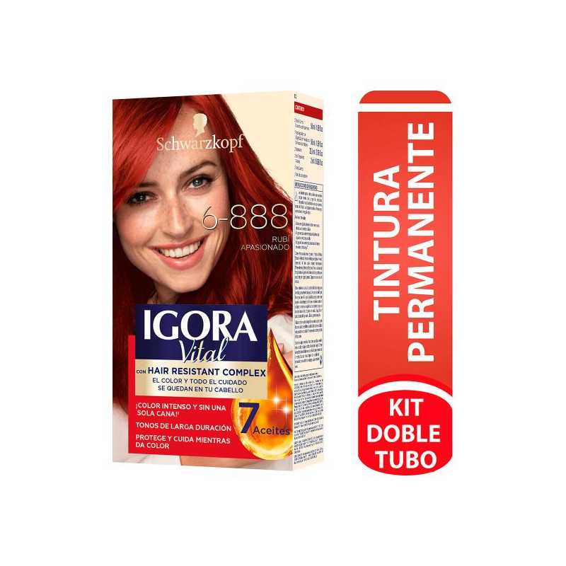 IGORA VITAL KIT 6-888 PROM.2TUB RUBI APA TINTES IGORA VITAL KIT 6-888 PROM.2TUB RUBI APA TINTES