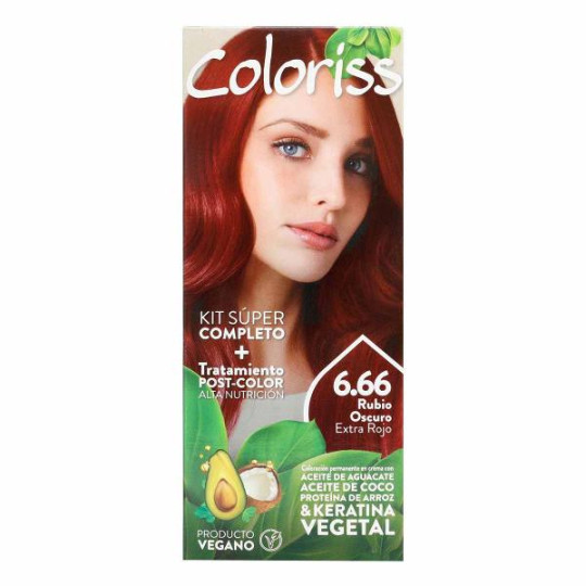 COLORIS KIT 666 RUBIO OSCURO.EXT.ROJ. TINTES