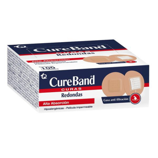 CURAS CUREBAND PREM.RED.SPOT PLEX 100UDS CURAS