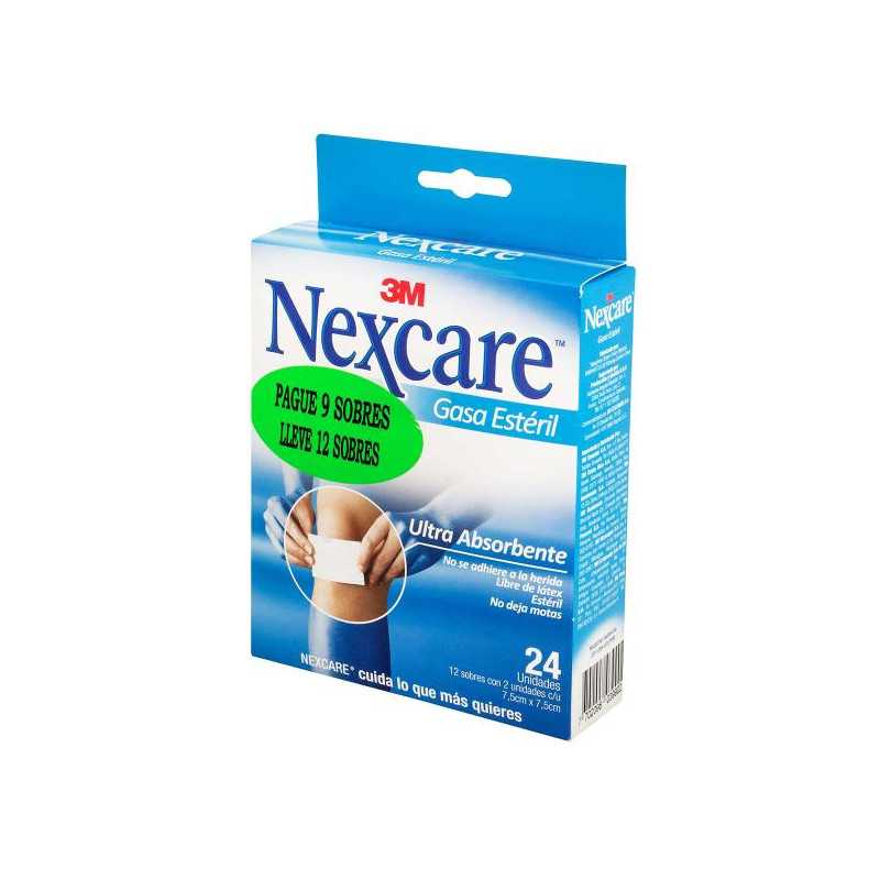 GASA NEXCARE (7.5 X 7.5) PAGUE 9 LLEVE 12 SOBRES