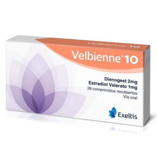 VELBIENNE 10 2 MG 28 COMPRIMIDOS DIENOGEST VELBIENNE 10 2 MG 28 COMPRIMIDOS DIENOGEST