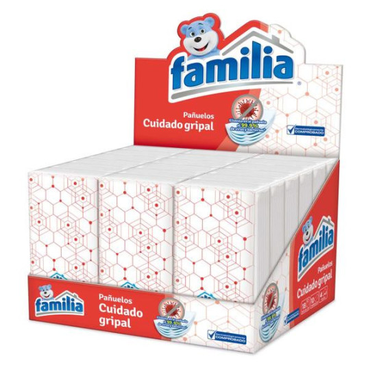 PANUELOS FAMILIA CUI.GRIPAL BANDEJA 18UD PANUELOS FACIALES