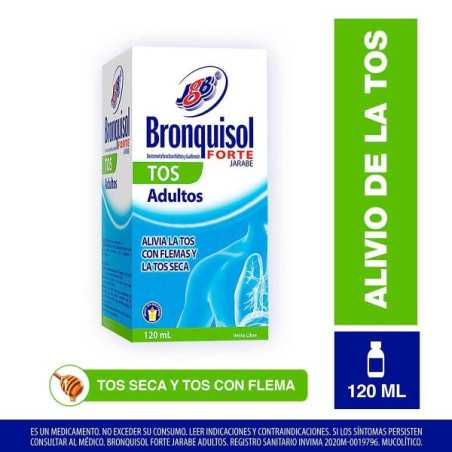 BRONQUISOL ADULTO TOS SECA JBE 120 ML DEXTROMETORFANO-GUAYACOLATO 