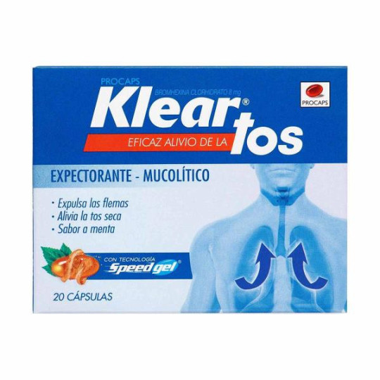 KLEAR TOS 20 CAPSULAS BROMHEXINA