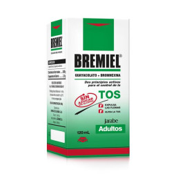 BREMIEL ADULTOS JARABE 120 ML BROMHEXINA-GUAYACOLATO DE GLICERILO