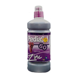 PEDIASOL ZINC 60 UVA 500 ML SODIO-POTACIO-CALCIO-MAGNESIO.